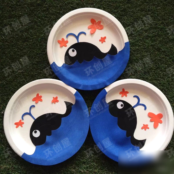 幼儿园美工区纸盘画图片
