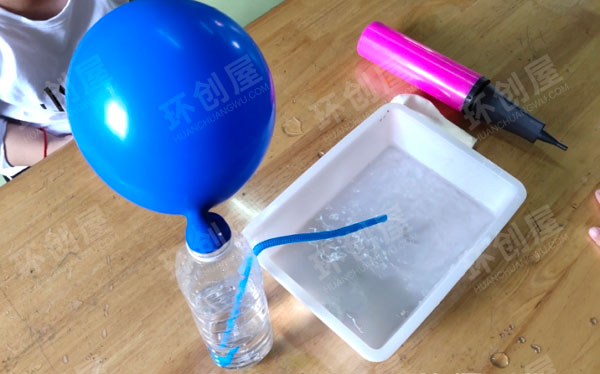 大班科学区空气喷泉图片