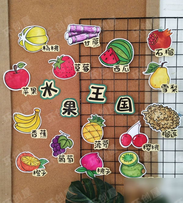 幼儿园科学区认识水果宝宝图片