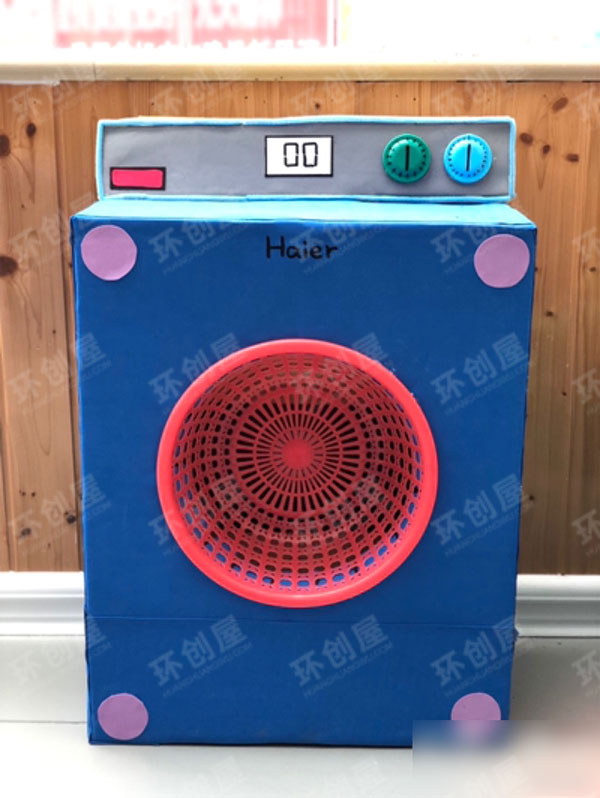 幼儿园娃娃家小家局纸盒大改造图片