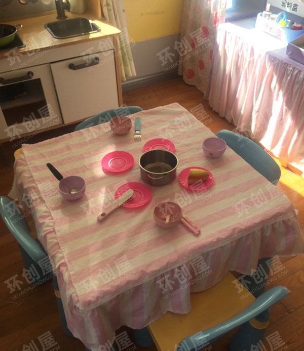 幼儿园小厨房角色游戏娃娃家图片
