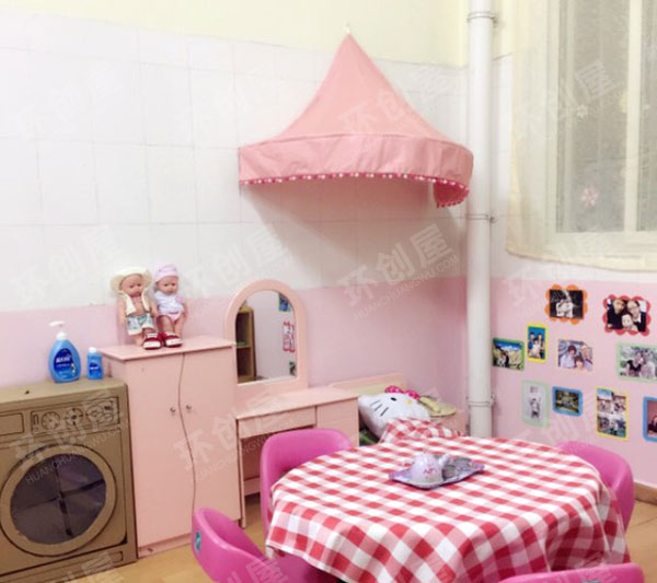 幼儿园娃娃家布置图片