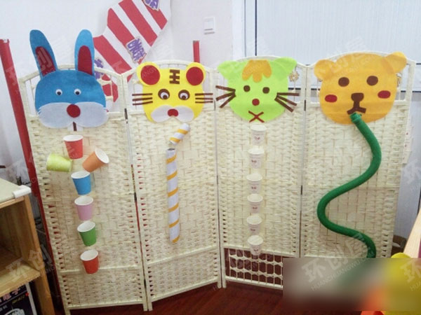 幼儿园益智区奇妙的滚动图片