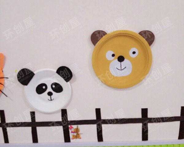 幼儿园纸盘创意主题墙图片