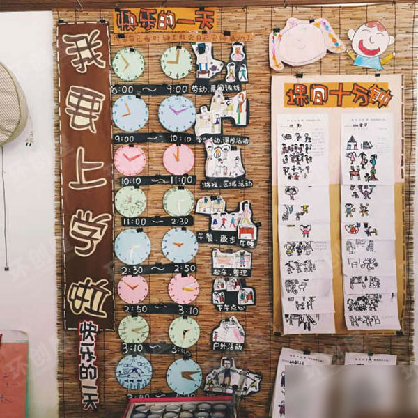 幼儿园我要上小学主题墙图片