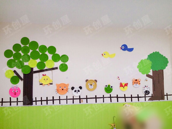 幼儿园纸盘创意主题墙图片