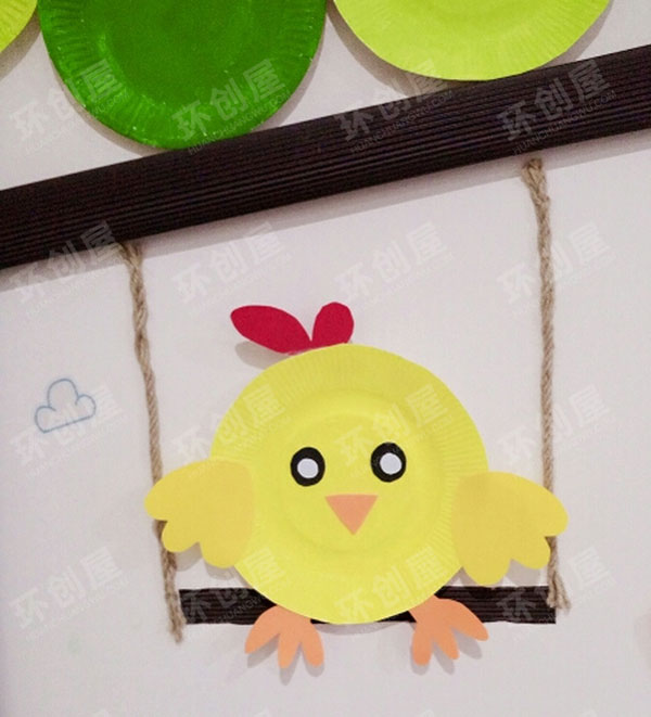 幼儿园纸盘创意主题墙图片