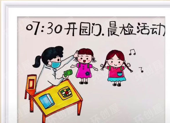 幼儿园墙面布置一日流程图图片