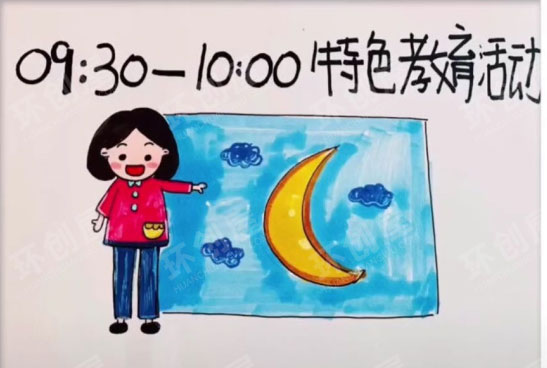 幼儿园墙面布置一日流程图图片