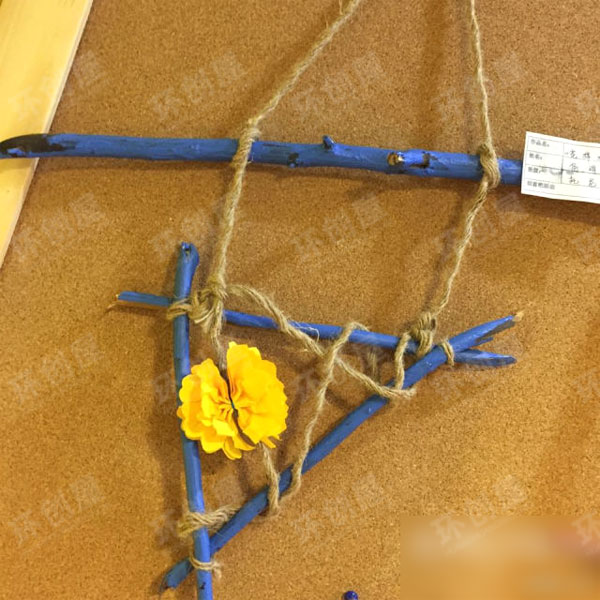 幼儿园墙面布置花样树枝图片