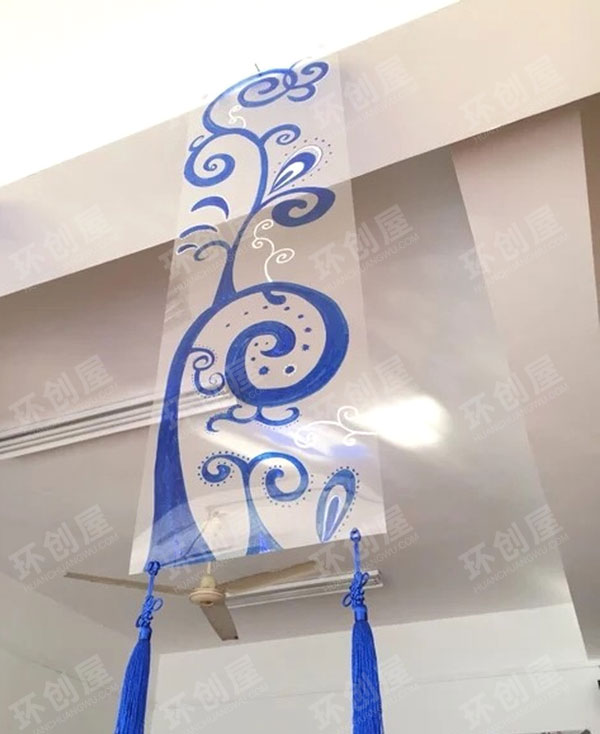 幼儿园中国风青花瓷吊饰图片