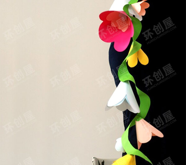 幼儿园花环吊饰图片