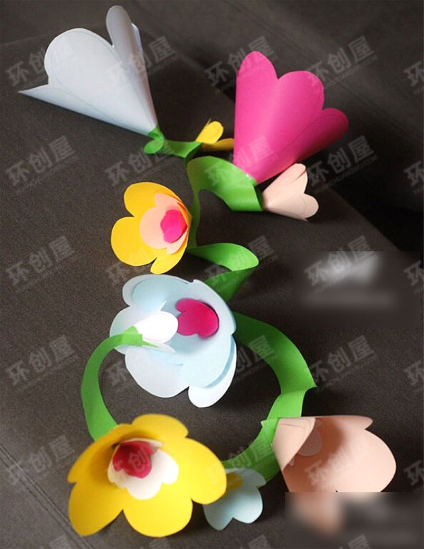 幼儿园花环吊饰图片