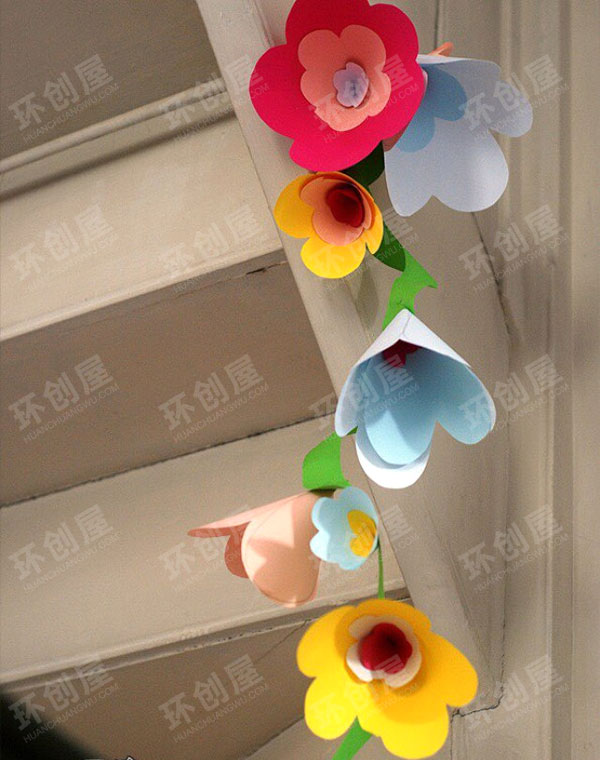 幼儿园花环吊饰图片