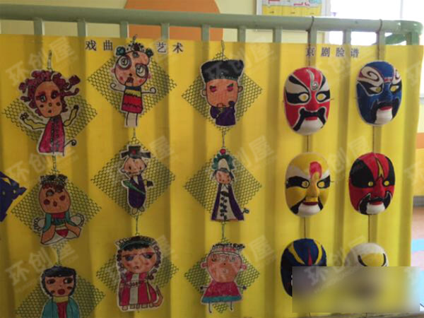 幼儿园走廊环创民间艺术图片