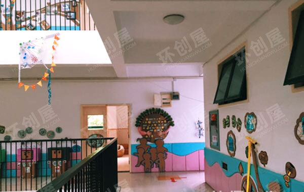 幼儿园走廊环创环保绿色出行图片