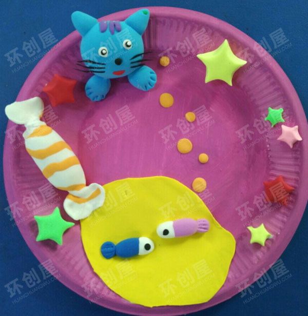 幼儿园蛋糕盘大变身作品展示图片