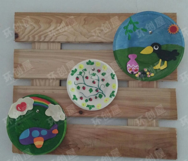 幼儿园蛋糕盘大变身作品展示图片