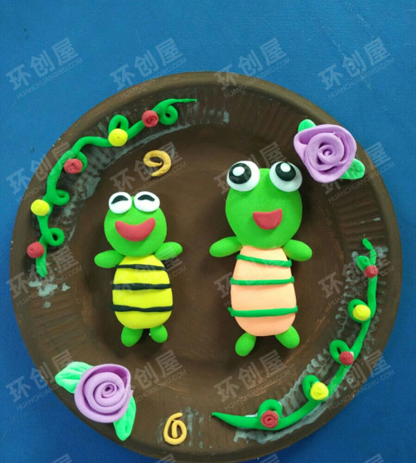 幼儿园蛋糕盘大变身作品展示图片