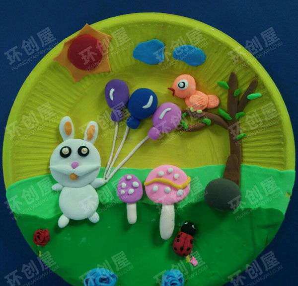 幼儿园蛋糕盘大变身作品展示图片