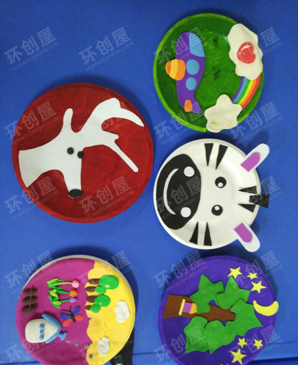 幼儿园蛋糕盘大变身作品展示图片