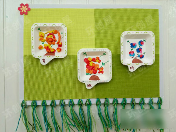 幼儿园花儿的表征方式作品展示图片