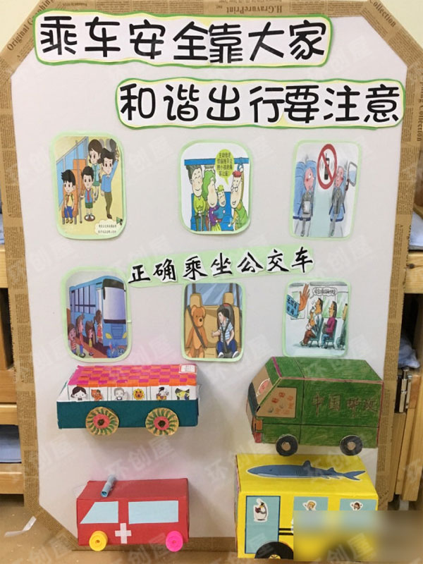 幼儿园整体环创安全教育小报图片