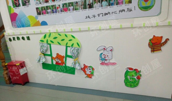 幼儿园整体环创春天的脚步图片