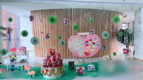 幼儿园三八妇女节大厅布置图片