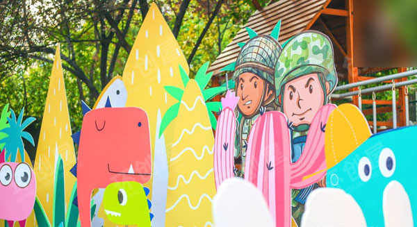 幼儿园户外环创恐龙图片