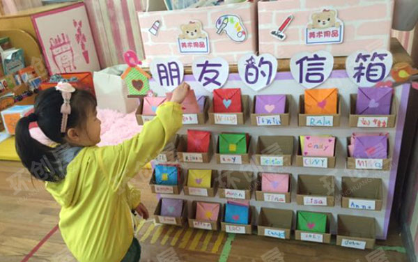 幼儿园生活环创朋友的信箱图片