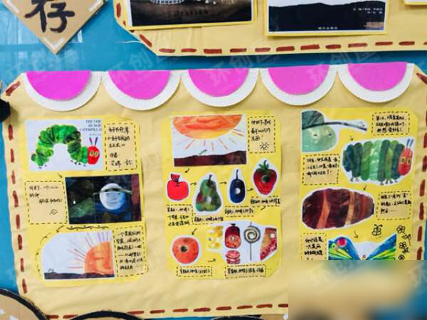 幼儿园绘本墙阅读区图片