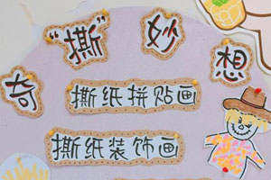 幼儿园撕纸特色区图片12张