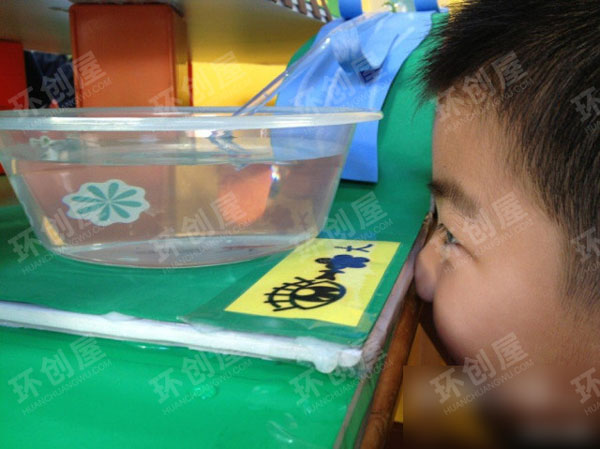 幼儿园科学区水真有趣图片