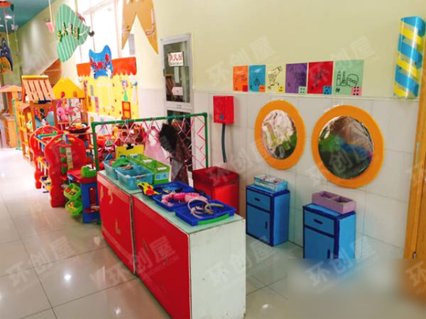幼儿园角色区理发店我型我秀图片