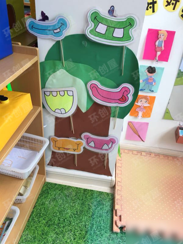 幼儿园表演区手偶表情卡图片