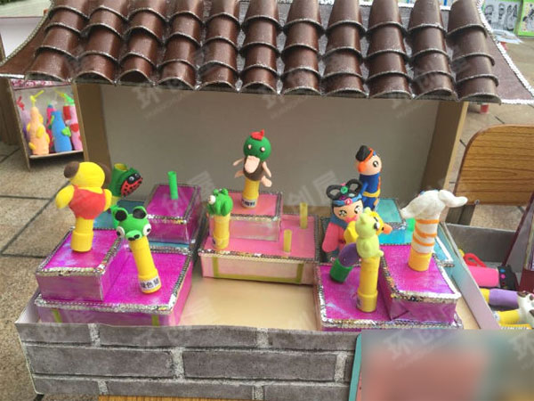 幼儿园表演区手偶舞台图片