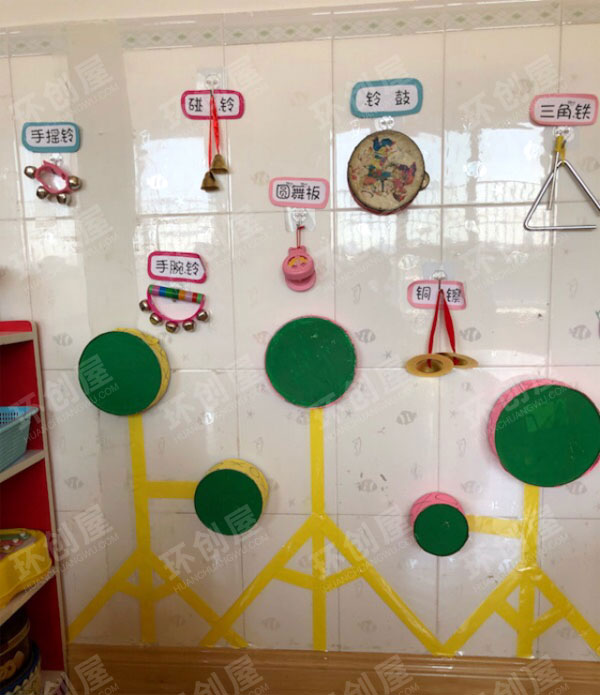 幼儿园表演区奥尔夫区域墙面展示图片