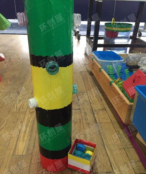 幼儿园益智区纸筒自制玩教具图片