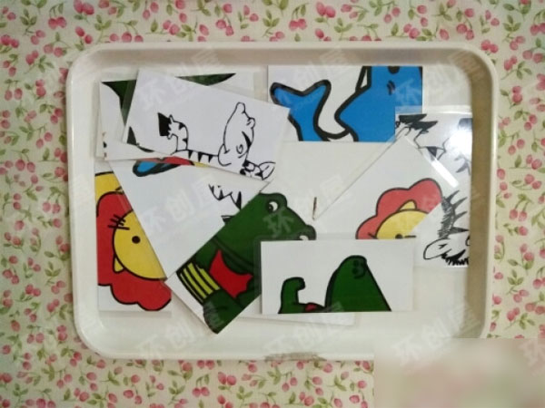 幼儿园益智区拼图图片