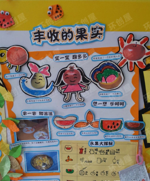 幼儿园主题墙在秋天里图片