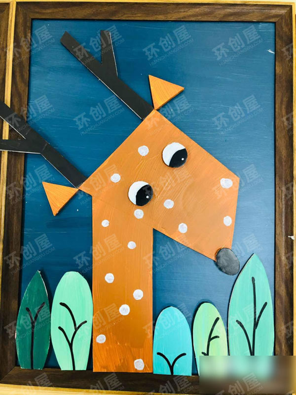 幼儿园墙面动物装饰画图片
