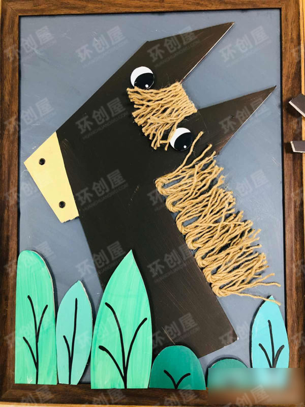 幼儿园墙面动物装饰画图片