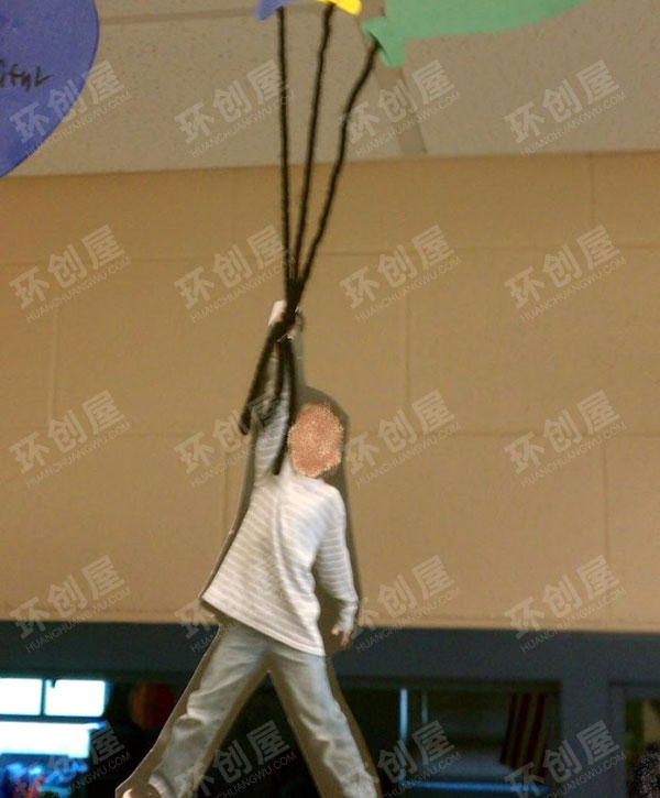 幼儿园吊饰气球新玩法图片