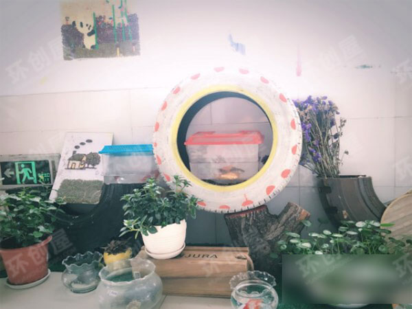 幼儿园走廊环创秋天的自然角图片