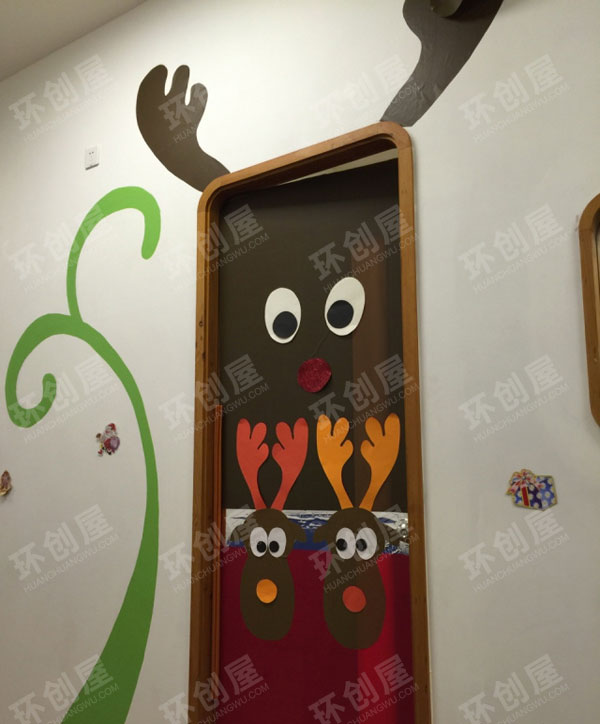 幼儿园门窗环创圣诞节装饰图片