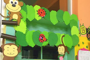 幼儿园门窗环创森林风环境布置图片5张