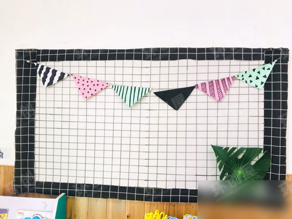 幼儿园ins风格家园联系栏图片