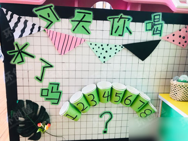幼儿园ins风格家园联系栏图片