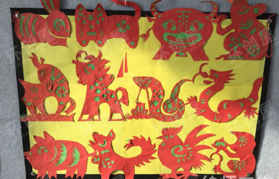 幼儿园漂亮的剪纸作品展示图片